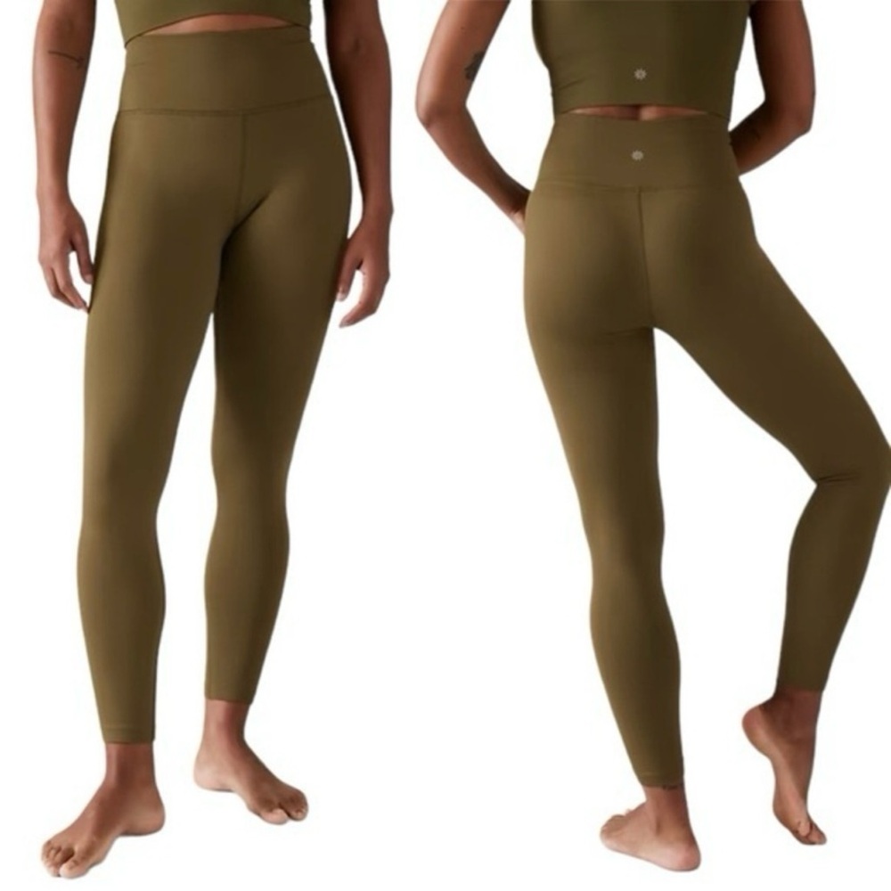 Athleta Aurora Seamless Tight Leggings Acacia Olive Green Leggings Size Medium